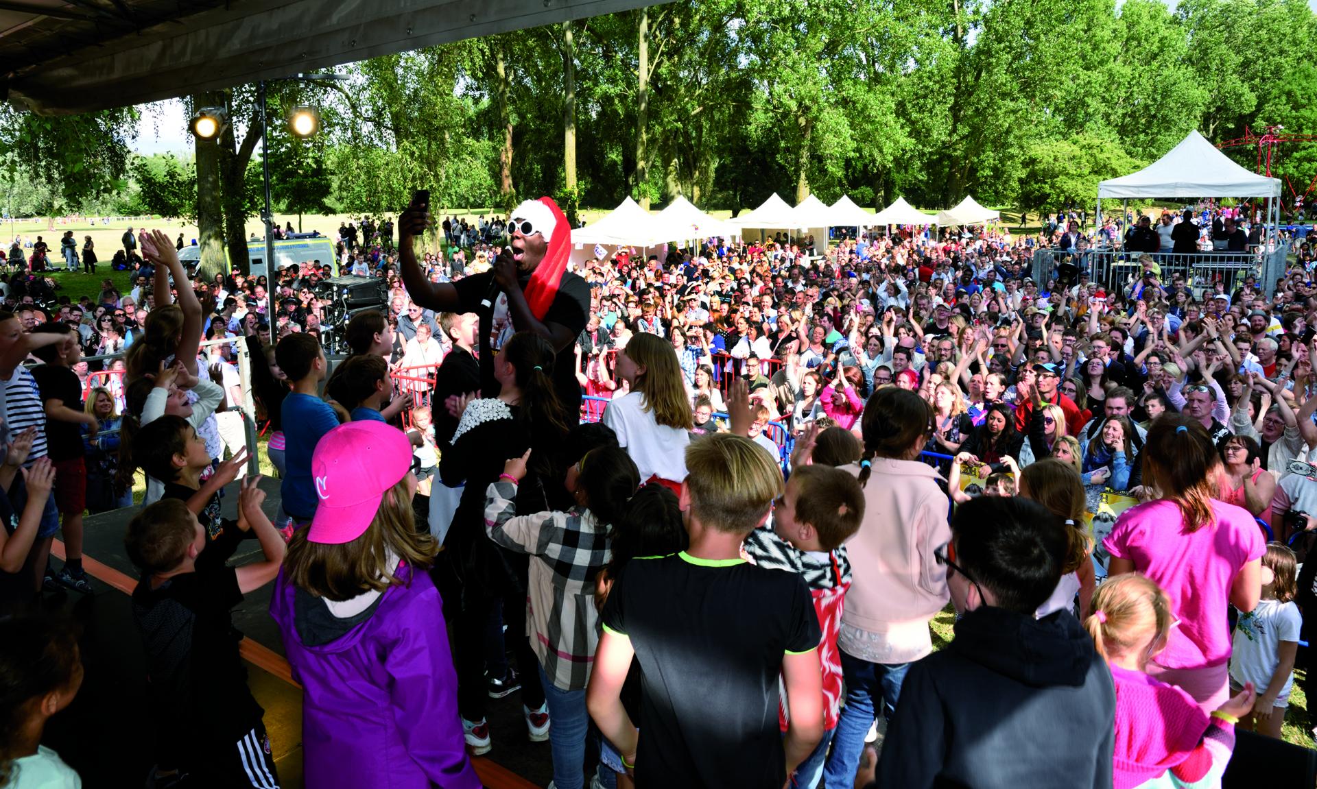 Le concert de la fête nationale au parc du Lion