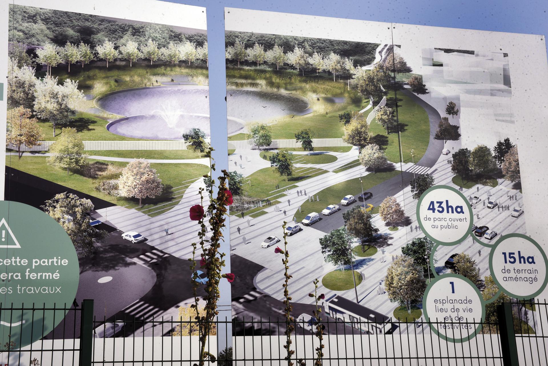 Futur parvis du parc du Lion