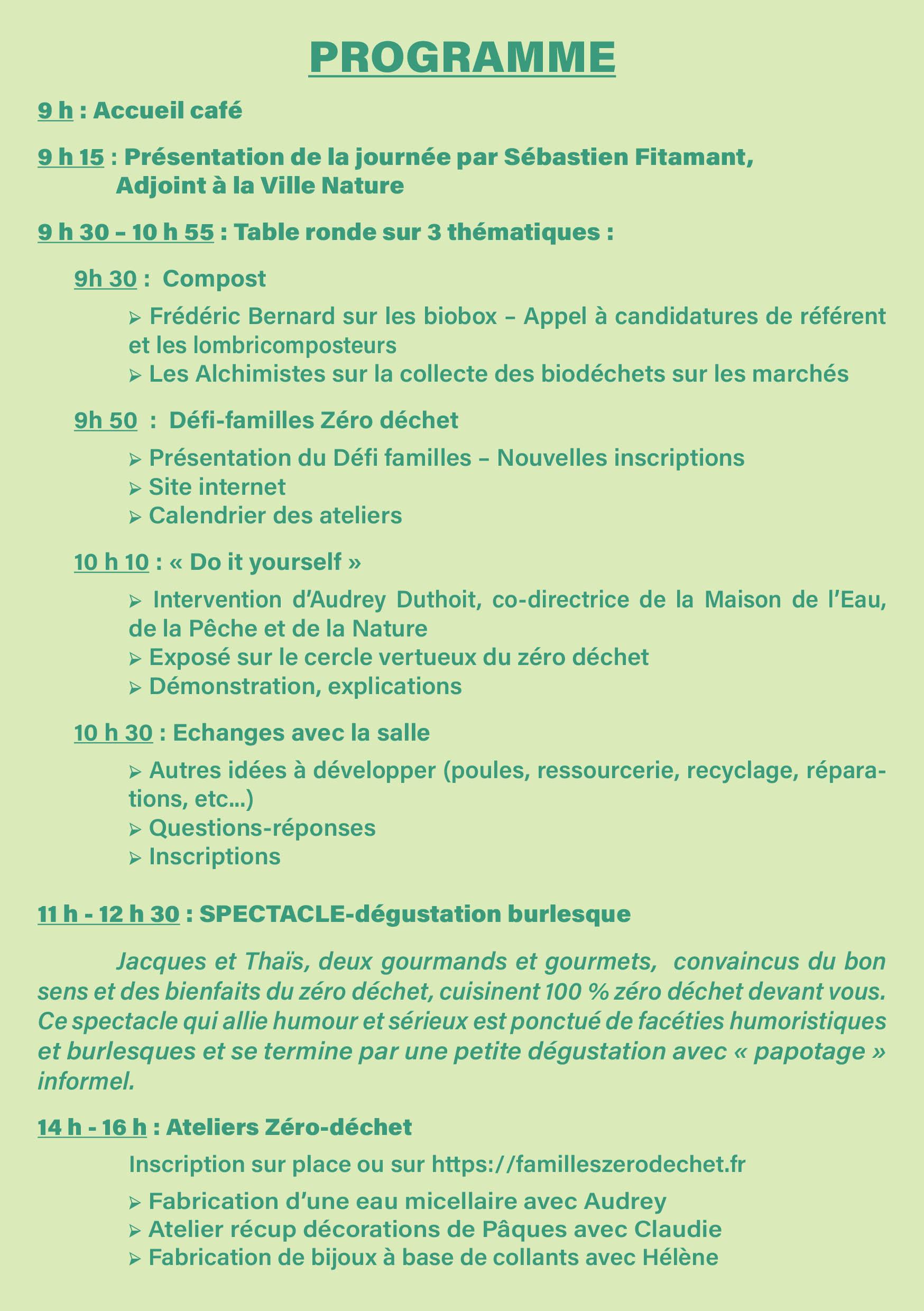 Programme Objectif Zéro Déchet