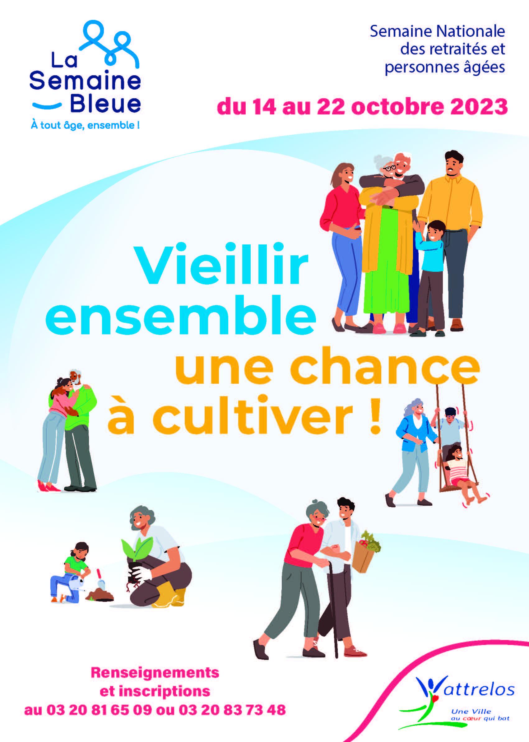 Affiche de la Semaine Bleue 2023