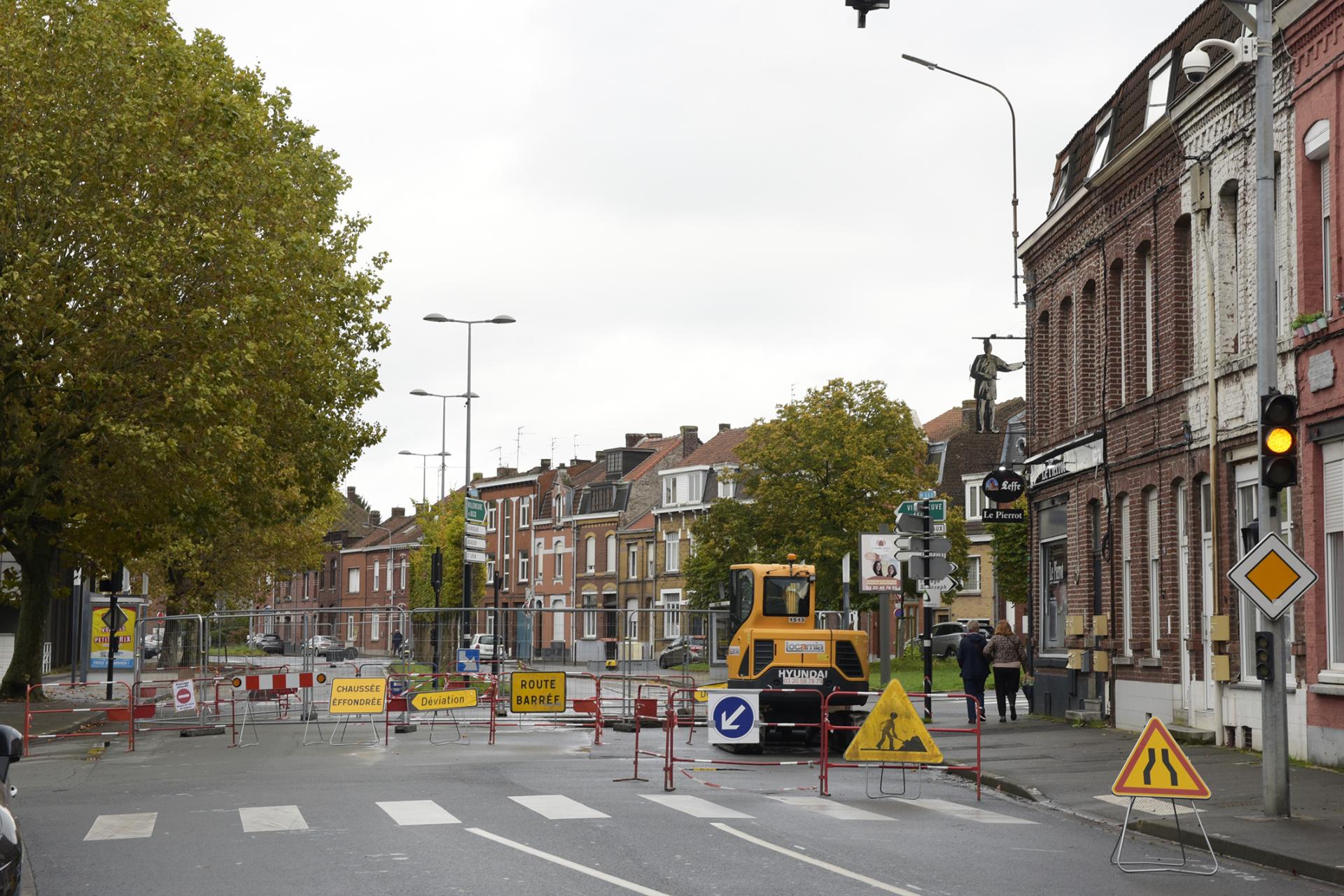 Le bas de la rue Jean-Jaurès est touché par un problème d'assainissement.