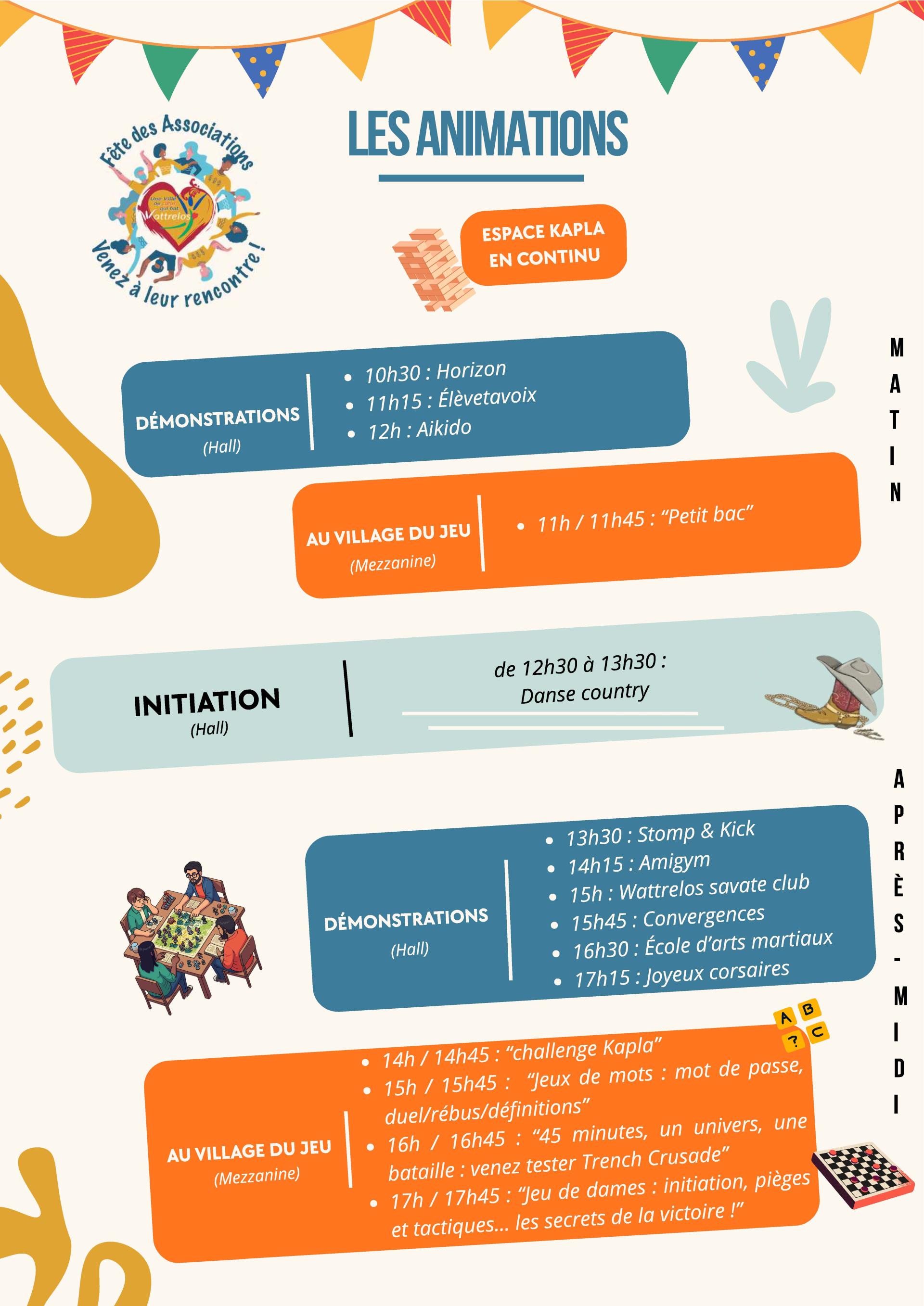 Animations de la fête des associations 2026